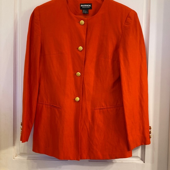Patrick Jackets & Blazers - Patrick Petite orange linen/silk blazer